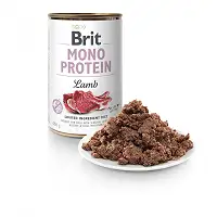 Вологий корм Brit Mono Protein Lamb для собак, з ягнятиною, 400 г