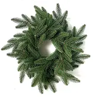 Вінок хвойний різдвяний Classic литий d-40 см зелений