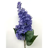 Бузок блакитний латексний, преміум якість, штучні квіти Real Touch, велика гілка 72 см