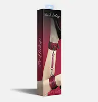 Поножі Feral Feelings – Ankle Restraints, натуральна шкіра, burgundy