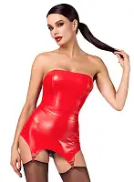 Корсет із підв'язками для панчіх Noir Handmade F368 Bombshell Fierce Corset-belt Red XS