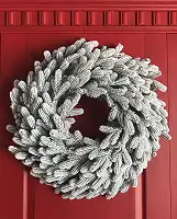 Вінок хвойний різдвяний Traditional литий d-60 см засніжений