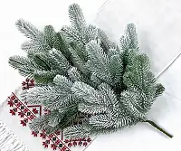 Гілка ялинки штучна Lux 60 см засніжена (упаковка 3 штуки)