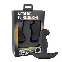 Масажер простати з вібрацією Nexus G-Rider Plus Black, макс діаметр 3,8см