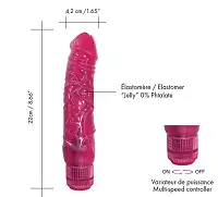Фалоімітатор вібратор Dorcel Jelly Boy, діаметр 4,2см ТПЕ, плавне регулювання потужності вібрації