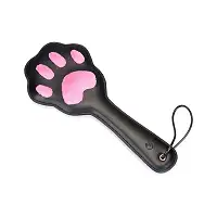 Паддл в виде кошачьей лапки Liebe Seele Round Paddle Black/Pink