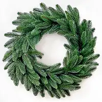 Вінок хвойний різдвяний Classic литий  d-50 см зелений