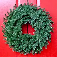 Вінок хвойний різдвяний Traditional литий d-60 см зелений