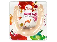 Фалоімітатор подвійний Alive Twins розмір L, гнучкий, діаметр 2,8 см - 3,4 см, довжина 40 см