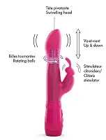Вібратор Dorcel Furious Rabbit зі зворотно-поступальними рухами голівки