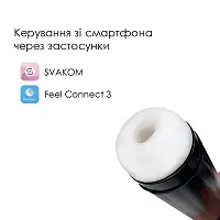 Інтерактивний смарт-мастурбатор Svakom Hannes Neo, підігрів до 38°C