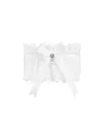 Ажурна підв’язка Obsessive Amor Blanco garter, white