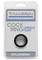 Ерекційне кільце Doc Johnson Titanmen Tools - Cock Ring - Black