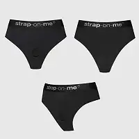 Трусики з фіксацією дилдо Strap-On-Me Harness Lingerie Idole - XS - Black