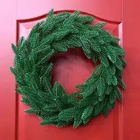 Вінок хвойний Classic литий d-50 см світло-зелений