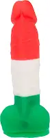Кольоровий фалоімітатор ADDICTION - LEONARDO - 7 "- 3 COLOURS, 17,8 см, силікон, вібропуля в подарун