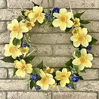 Інтер'єрний весняний вінок Нарциси