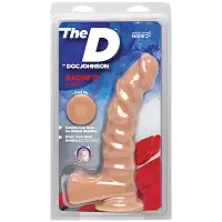 Фалоімітатор Doc Johnson The D - Ragin D - 9 Inch With Balls - ULTRASKYN - White, діаметр 5,1 см