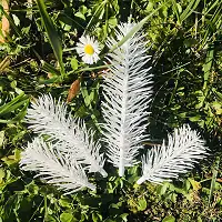 Штучна хвоя, гілочки ялинки для рукоділля (набір 600 шт.) білий