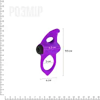 Ерекційне віброкільце Adrien Lastic Lingus MAX Violet з язичком для стимуляції клітора