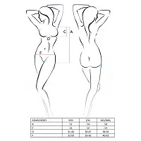Боді монокіні Passion ADARA BODY XXL/XXXL, black