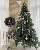 Новорічна штучна лита ялинка Premium 180 см блакитна