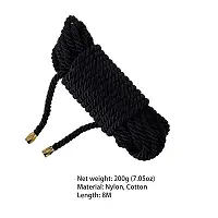 Мотузка для шибарі LOCKINK SEVANDA Shibari Pratice Rope Black, 8 метрів