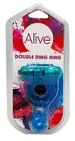 Ерекційне віброкільце Alive Double Ding Ring Blue