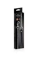 Повідець Fetish Tentation Premium Metal leash with cowhide leather wrist 115 см