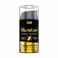 Рідкий вібратор Intt Vibration Vodka (15 мл), густий гель, дуже смачний, діє до 30 хвилин