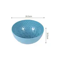 Миска для собак WahoPet для повільного годування, блакитна