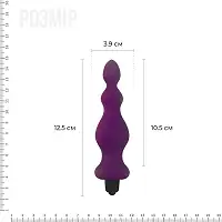 Анальна пробка з вібрацією Adrien Lastic Bullet Amuse Purple, макс. діаметр 3,9 см
