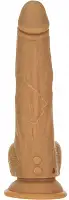 Фалоімітатор з пульсацією Naked ADDICTION Dominic 9″ Caramel, пульт ДК, діаметр 4,2 см