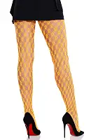 Колготки Leg Avenue Eyelet Net Tights Neon Orange One Size