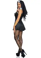 Костюм черниці Leg Avenue Naughty Nun L, сукня, головний убір