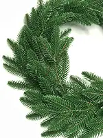 Вінок хвойний Classic литий d-50 см світло-зелений