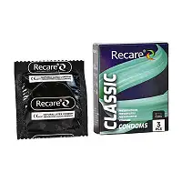 Презервативи Holographic Recare Classic Condoms 3 шт, класичні