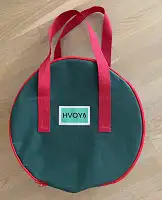 Сумка-чохол для зберігання новорічних прикрас кругла 40 см зелена