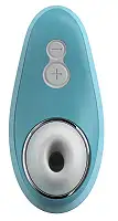 Вакуумний кліторальний стимулятор Womanizer Liberty Blue, магнітна кришка, 2 насадки