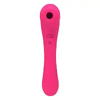 Вібратор та вакуумний кліторальний стимулятор 2-в-1 Alive Quiver Magenta Pink оновлена ​​модель