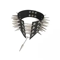 Чокер комір з шипами Art of Sex - Ariadne, еко шкіра, колір червоний, L-2XL