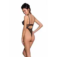 Еротичний боді з малюнком Passion LOVELIA BODY L/XL, black