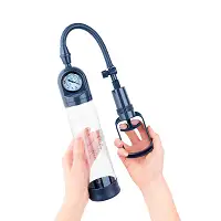 Вакуумна помпа для пеніса Boners Penispump With Pressure Gauge