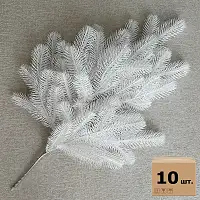 Гілка ялинки штучна Lux 60 см біла (упаковка 10 штук)