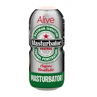 Недорогий мастурбатор-вагіна Alive Heineken Vagina у вигляді банки пива