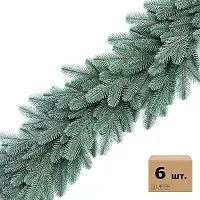 Хвойні гірлянди Lux литі блакитні (упаковка 6 штук по 1,2 м)