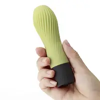 Вібратор IROHA ZEN Matcha з ніжною ребристою поверхнею