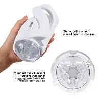 Мастурбатор Dorcel DEEP BLOW WHITE, подвійне використання