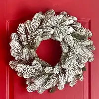 Вінок новорічний різдвяний Lux з литої хвої d-40 см