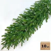 Хвойна гірлянда Forest лита 120 см зелена з салатовими кінчиками (ефект молодої хвої) упаковка 10 шт.